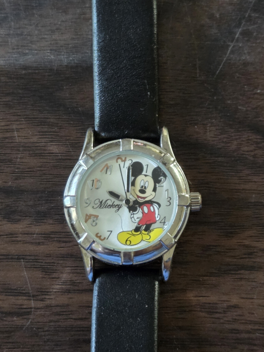 Disney Stainless Back Wristwatch - Black, Silver